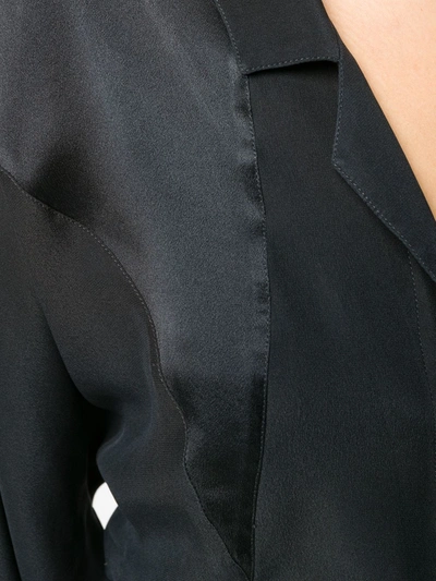 Pre-owned Fendi 1970s Panelled Shirt In Black