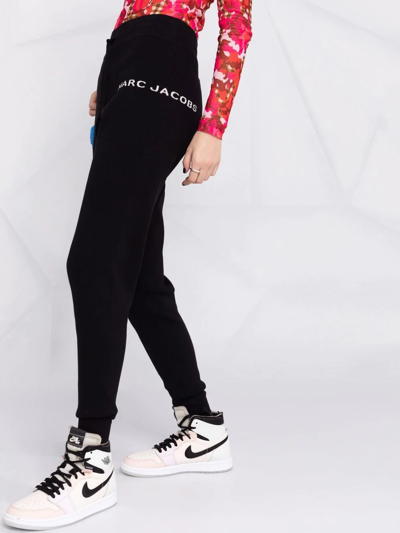 Shop Marc Jacobs The Knit Sweatpant Track Pants In Black