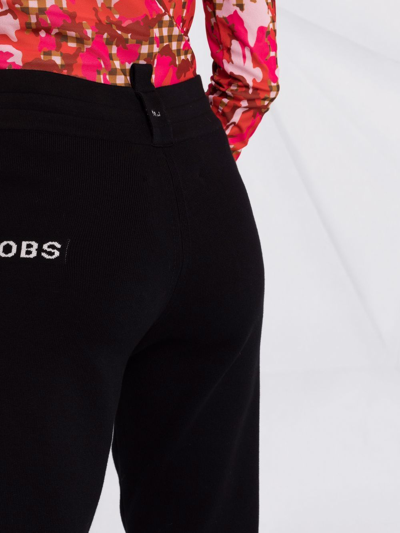 Shop Marc Jacobs The Knit Sweatpant Track Pants In Black