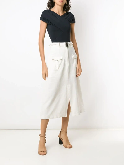Amir Slama Open Back Body Blouse In Black