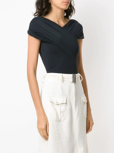Amir Slama Open Back Body Blouse In Black