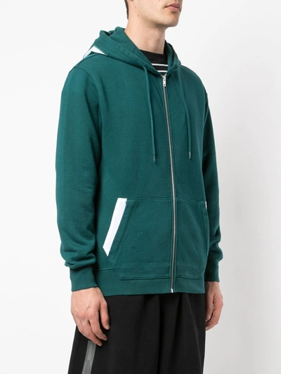 Shop Palace Lique Zipped Hoodie In Green