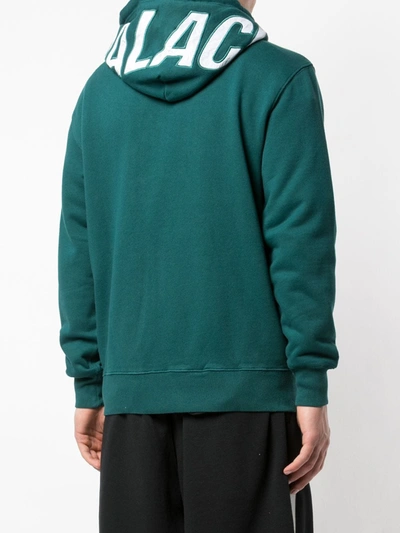 Palace Lique Zip Hoodie In Green