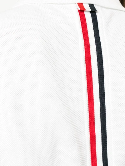 Thom Browne Crew-neck Cotton Pique T-shirt In White