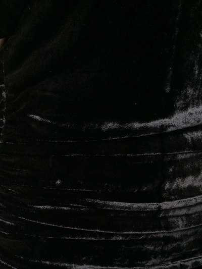 Shop Paula Knorr Ruched Midi Dress In Black