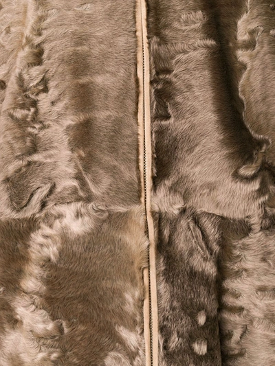 Shop Manzoni 24 Collared Coat In Brown