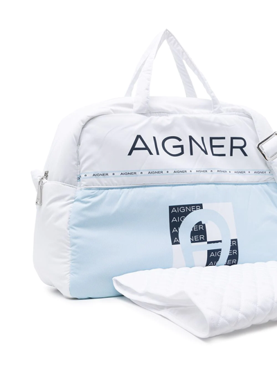 Aigner Logo-print Changing Bag In White