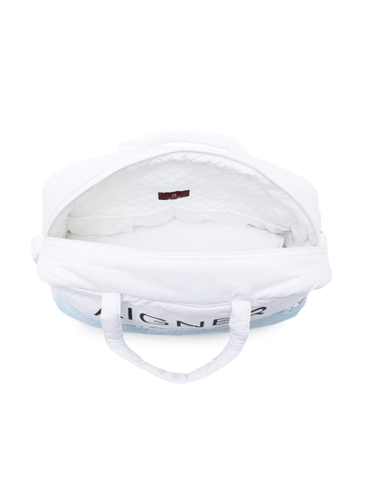 Aigner Logo-print Changing Bag In White