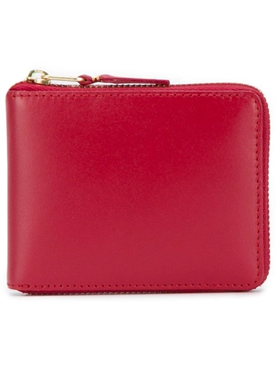Comme Des Garçons Comme Des Garcons Wallets Red Line Zip Around Wallet In Red