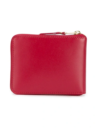 Comme Des Garçons Comme Des Garcons Wallets Red Line Zip Around Wallet In Red