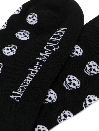 Shop Alexander Mcqueen Multi Skull Socks In Black