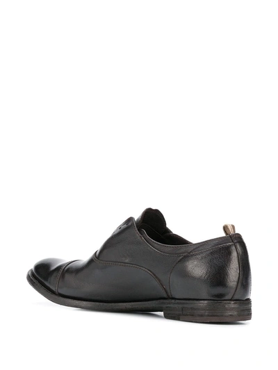Shop Officine Creative Laceless Oxford Shoes In Brown