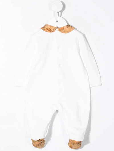 Shop Alviero Martini Embroidered-design Pajamas In White