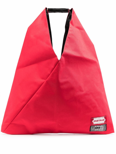 Shop Mm6 Maison Margiela X Eastpak Japanese Tote Bag In Red