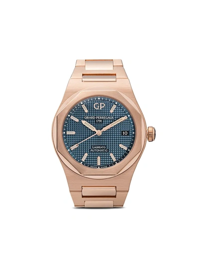 Shop Girard-perregaux Laureato 38mm In Blue