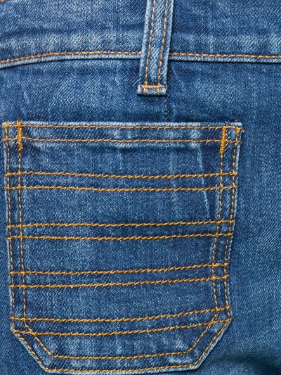 Shop Philosophy Di Lorenzo Serafini Cropped Flare Jeans In Blue