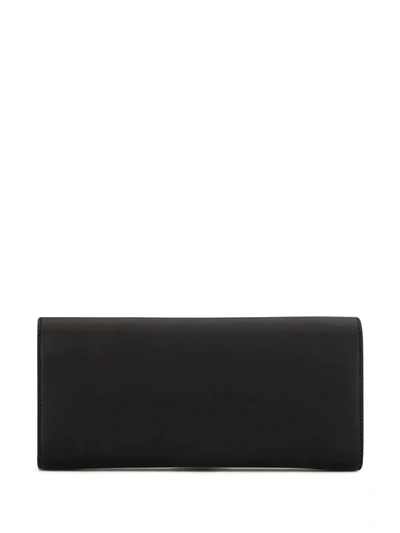 Shop Giuseppe Zanotti Notch Front Wallet In Black