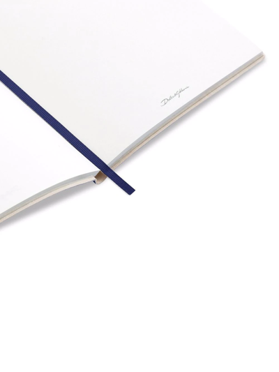 Dolce & Gabbana Medium Mediterraneo-print Ruled Notebook In Blau