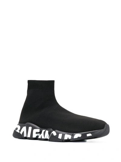 Shop Balenciaga Speed Slip-on Sneakers In Black