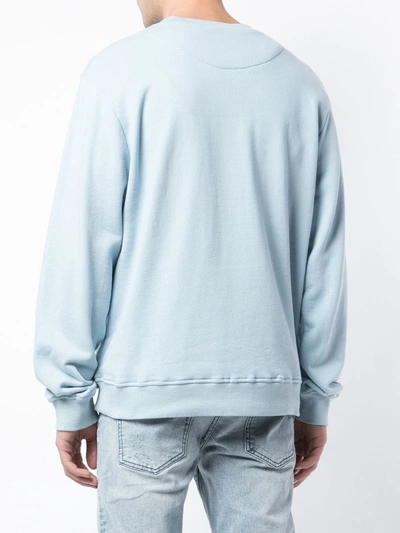 Mostly Heard Rarely Seen 8-bit Genius Print Sweatshirt In Blue