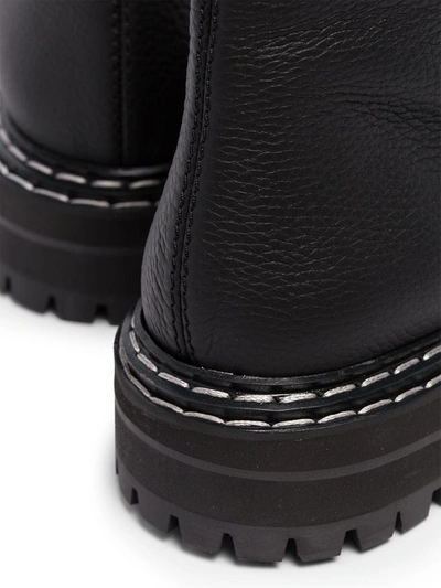 Shop Proenza Schouler Lug-sole Combat Boots In Black