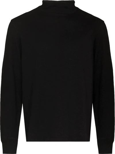 Shop Our Legacy Base Polo Roll-neck Jumper In Black