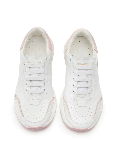 Dolce & Gabbana Low-top Lace-up Sneakers In White