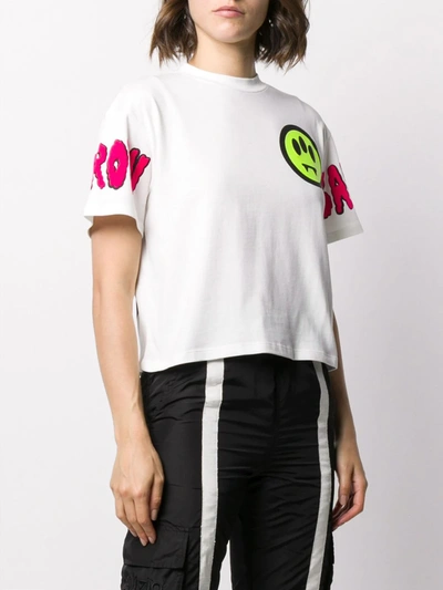 Shop Barrow Patchwork Short-sleeve T-shirt In White
