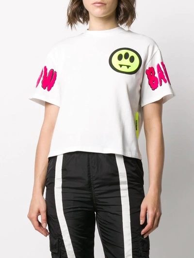Shop Barrow Patchwork Short-sleeve T-shirt In White