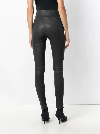 Shop Sprwmn Skinny Fit Trousers In Black