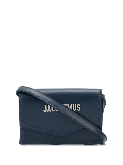 Shop Jacquemus Le Porte Azur Cardholder In Blue