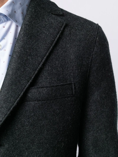Shop Harris Wharf London Straight Fit Coat In 180 Antracite