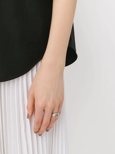 Shop Tom Wood Lizzie Ring In Silver