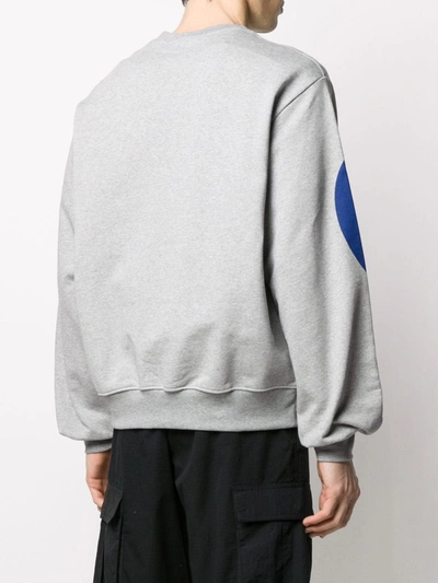 Shop Gcds Oversized Logo Sweatshirt In Grey