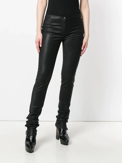Pre-owned Romeo Gigli Vintage Super Skinny Trousers In Black