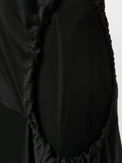 Shop Colville Gathered Hole Asymmetric Dress In Black
