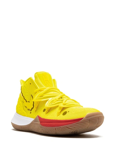 Shop Nike X Spongebob Squarepants Kyrie 5 "spongebob" Sneakers In Yellow
