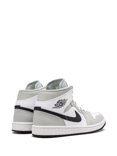 Shop Jordan Air  1 Mid Sneakers In 灰色