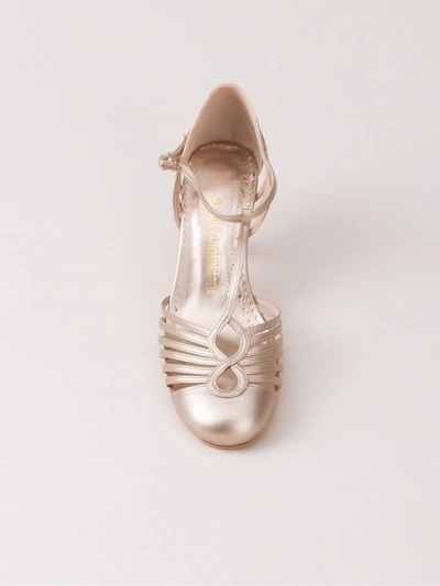 Sarah Chofakian Chamonix Leather Sandals In Metallic