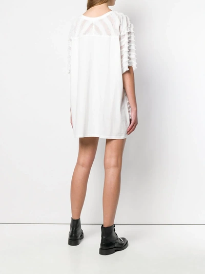 Shop Faith Connexion X Nvds Lace T-shirt Dress In White