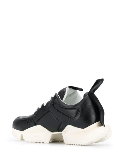 Shop Ben Taverniti Unravel Project Two Tone Low Top Sneakers In Black