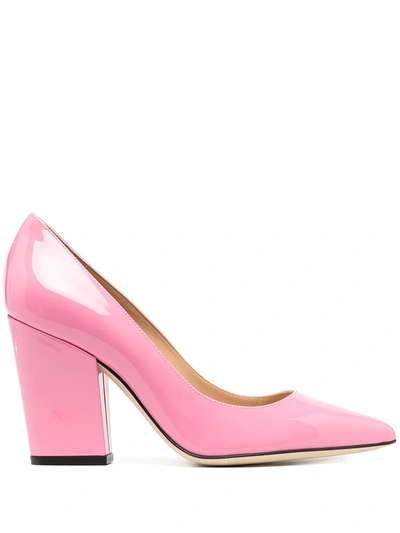 Shop Sergio Rossi Sergio Pointed Pumps In Pink