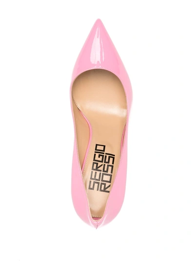 Shop Sergio Rossi Sergio Pointed Pumps In Pink