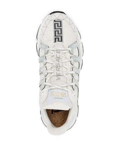 Versace Multicolor Trigreca Sneakers In White