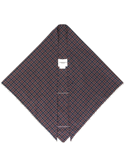 Takahiromiyashita The Soloist Grunge Print Scarf In Red