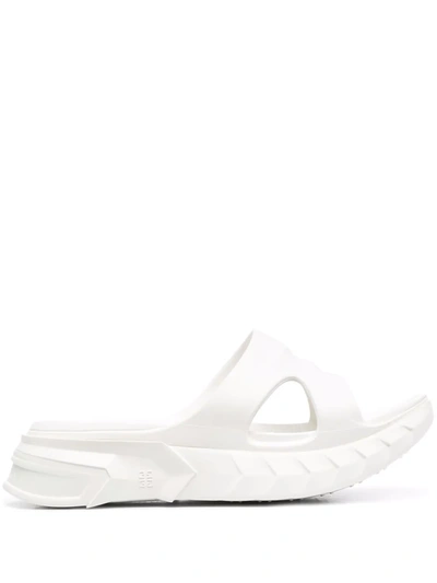 Shop Givenchy Chunky Slip-on Slides In White