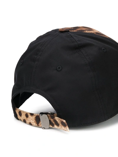 Shop Dolce & Gabbana Leopard-print Baseball Cap In Brown