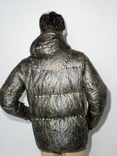 Shop Moncler Darry Guibbotto Padded Jacket In Green