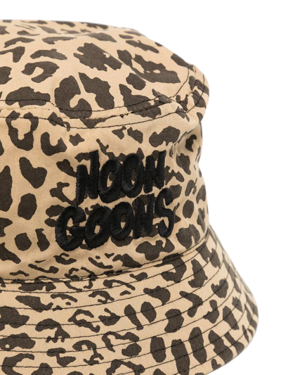 Shop Noon Goons Leopard Print Bucket Hat In Braun