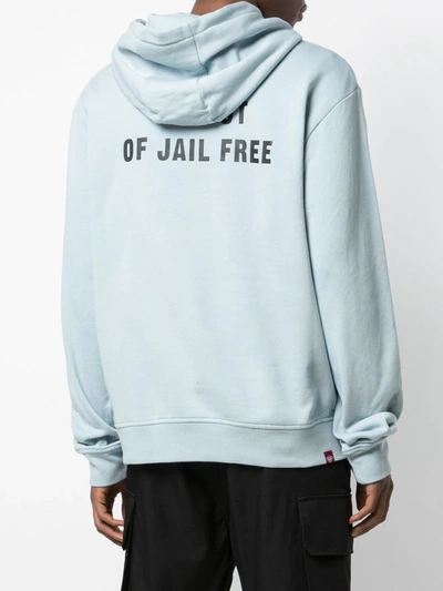 Mostly Heard Rarely Seen 8-bit Whistler Printed Hoodie In Blue